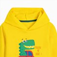 thumbnail image 5 of Zuwimk Toddler Boy Girls Sweat Suit Set - 2 Piece Soft Graphic Print Long Sleeve Pullover Hoodies and Athletic Jogger Sweatpants Outfits(T025-Yellow), 5 of 5