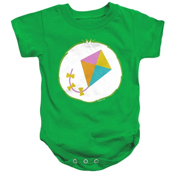 Care Bears Do Your Best Bear Belly Unisex Infant Snap Suit for Baby, Kelly Green, X-Large