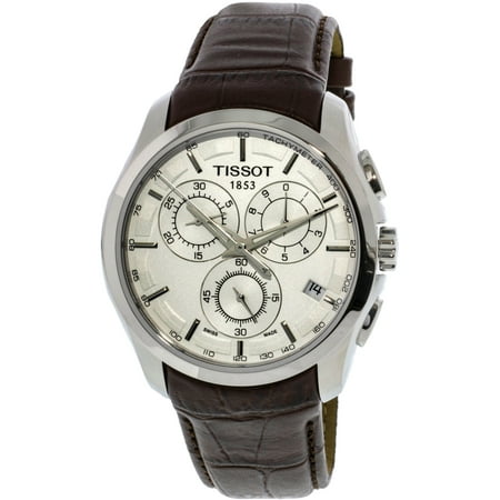 - Men's Couturier T035.617.16.031.00 Silver Alligator Leather Swiss Quartz Fashion Watch