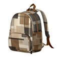 thumbnail image 2 of Brown and Grey Abstract Art Artwork Backpack Backpack for School,Cute School Bag,Schoolbag with Adjustable Shoulder Straps & Padded Back,13.8"x11.4"x6", 2 of 6
