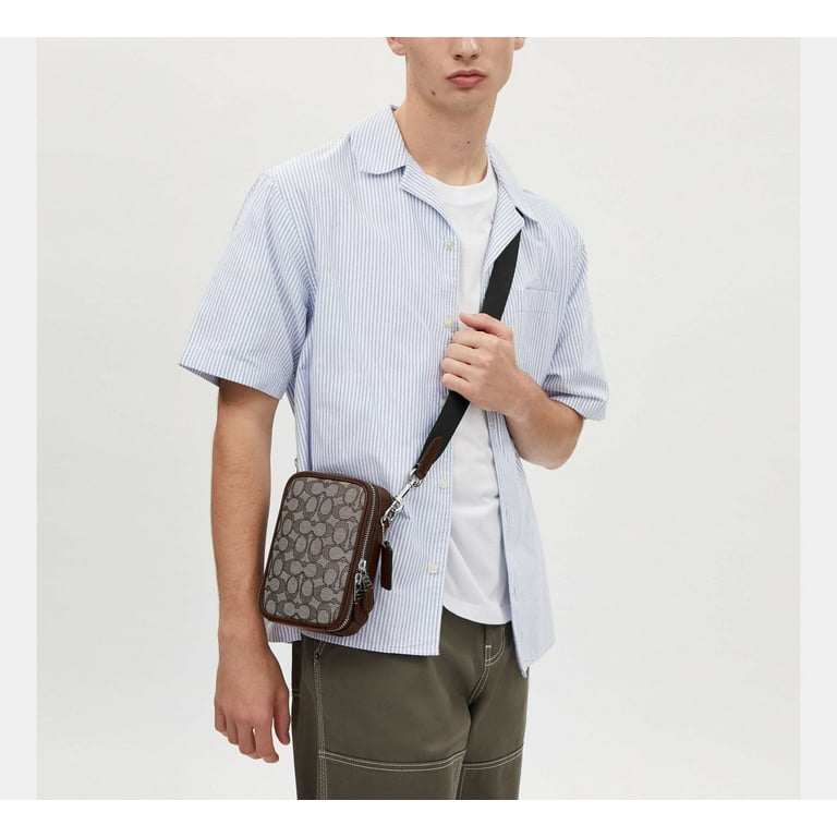 COACH スタントン クロスボディ・シグネチャー Coach Mens Stanton Crossbody in Signature Jacquard Bag
