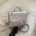 thumbnail image 2 of Fashionable Preppy Square Backpack - Textured Embossed Design, Versatile Crossbody & Top Handle - Ideal Stylish School Handbag for Trendy Students, 2 of 5
