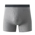 thumbnail image 1 of Funicet Mens Boxers Underwear,Mens Boxer Underwear,Mens Cotton Boxers Solid Color Open, 1 of 2