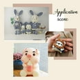 thumbnail image 5 of 150Pcs Arc Shape Plastic Craft Safety Eyes Eyebrows Black for Puppet Plush Animal and Teddy Bear, 5 of 5