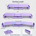 thumbnail image 7 of Wuxiuli Purple Metal Dual Monitor Stand Riser Desk Shelf for Computer 1pack, 7 of 7