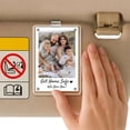thumbnail image 5 of Magnetic Car Visor Photo Clip - Universal Picture Frame Holder for Sun Visors - Strong Hold Without Damaging Car Interior, Acrylic Frame Organizer For Pictures Notes And Cards, 1Pc(Clear,3.5x2.3"), 5 of 9