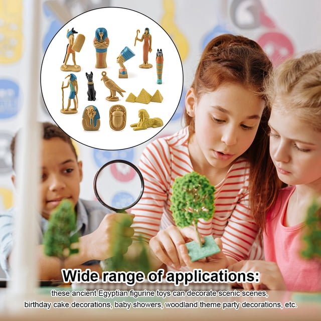 stanreset 12 Pieces Figurines Character Miniatures Statues Plastic Ornament Early Education Decoration Civilization Models