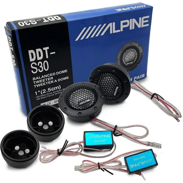 GHSDFBB Car High Fidelity Stereo Speaker Tweeter-Car Modified Car Audio Silk Dome Tweeters