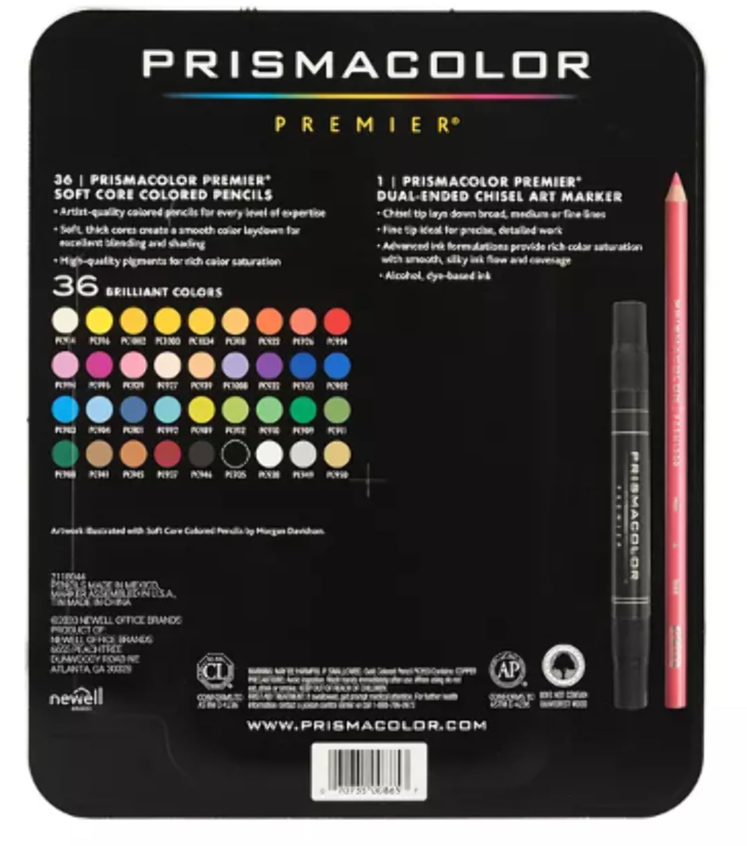 Prismacolor Premier Soft Core Colored Pencils, 36 ct - Walmart.com