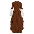 thumbnail image 4 of LEKWK Victorian Dress for Women Colonial Marie Antoinette Gown Classic Princess Dress Up Tiered Ruffled Elegant Renaissance Dress with Bow, 4 of 7