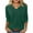 Green, variant on Mgmyaa Womens 3/4 Length Sleeve Tops 2025 Summer V Neck Tee Shirts Dressy Casual Work Tunic Blouses Spring Clothes