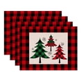 thumbnail image 1 of Mantel individual de árbol de Navidad, mantel individual de invierno, para decoración de cocina, comedor y reuniones familiares al aire libre, 1 of 5