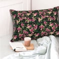 thumbnail image 4 of Fotbe Rose Flowers Funda de Almohada Decorativa Estilo Occidental, Lujo en Algodón, Fundas para Almohadas King, Cojín Estampado para Decoración del Hogar-20"x30", 4 of 6
