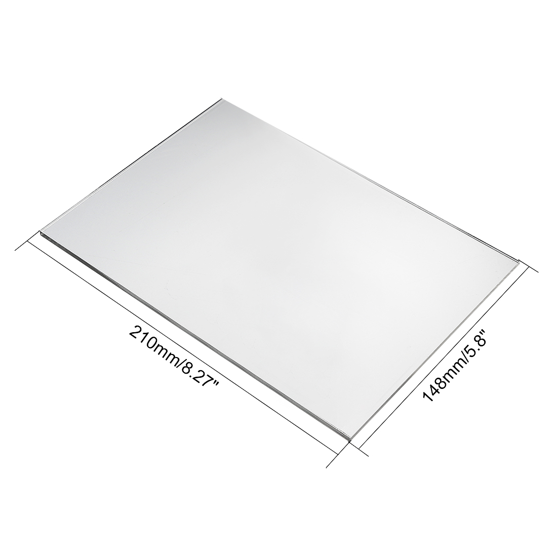 Crystal Clear Plastic Acrylic Plexiglass Sheet A5 Size 148mm x 210mm x