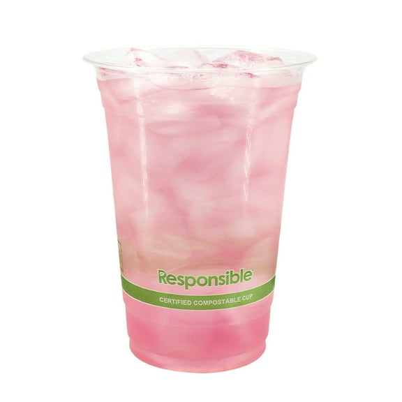 Compostable 20 oz Clear Cold Cups