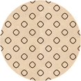 thumbnail image 1 of Ahgly Company Tapis Rond Lavable en Machine Intérieur Transitionnel Pérun Brun, 7 Pieds Rond, 1 of 7