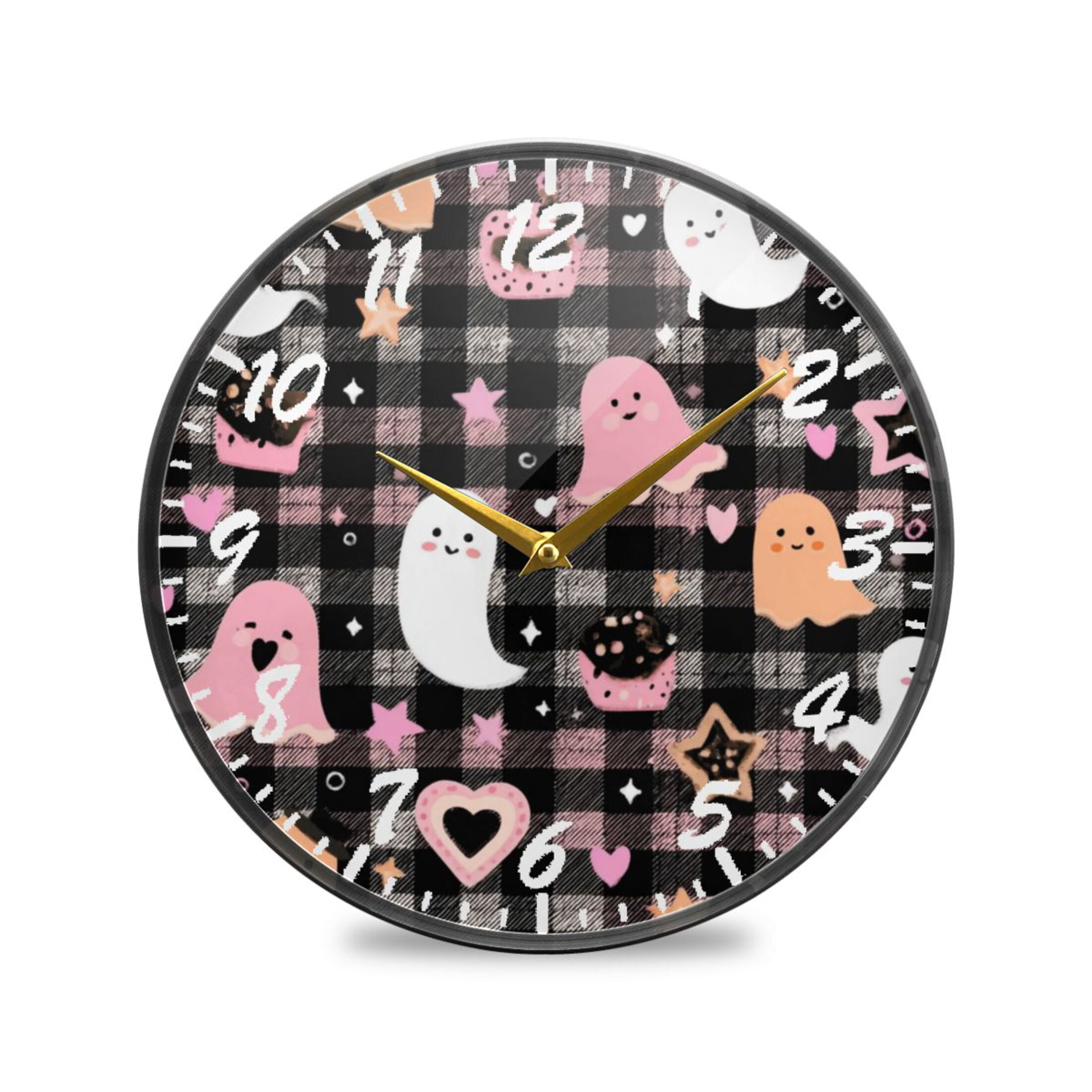 Skil Craft Slimline Wall Clock, 12/24 Hour, Bronze Frame, Quartz