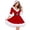Red(Women), variant on KICILVS Mrs Claus Costume for Women Fuzzy Trim Christmas Dress Holiday Party Outfit for Festive Events and Gatherings