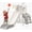 Gray, variant on Fodoss 7 in 1 Toddler Slide Kids Slide for Toddlers Indoor and Outdoor with Upgraded Golf&Basketball Hoop for Kids Elk Design Brown