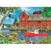 Bits and Pieces Heavenly Harbor Jigsaw Puzzle, 300 Large Pieces, Alan Giana, 18" x 24"