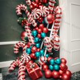 thumbnail image 2 of Kit de guirnaldas de globos navideños para decoraciones, muletas, bastones de caramelo, globos rojos y verdes, cadena de globos para Navidad y Año Nuevo, suministros para cumpleaños, 2 of 5