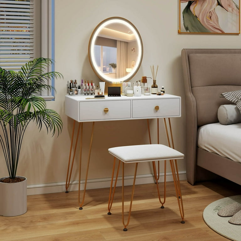 照明付き化粧台-Dressing table with lighting Amazon.com: Xixini Vanity Desk with Mirror and Lights, 43