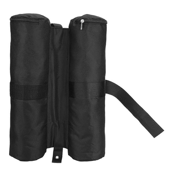 Auvent lesté avec sacs de sable, tente pare-soleil escamotable, pieds d'abri solaire extérieur (noir)