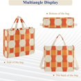 thumbnail image 6 of FORMRS Womens Corduroy Tote Bag Crossbody Shoulder Handbag with Pocket, Beige Geometric Circles, 6 of 7