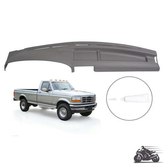 Gray Dashboard Dash Cover Fits For Ford F-150 F-250 F-350 Bronco 1992-1997