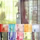 thumbnail image 5 of Cortina de tul Bewildely Color puro para puerta y ventana Panel transparente Rosa roja 100*270cm, 5 of 6