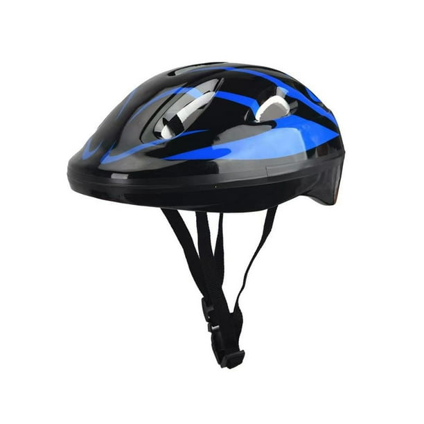 Casco de bicicleta para niños, casco para niños y niñas, bicicleta ligera para niños. Negro Azul