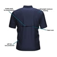 thumbnail image 6 of Whitewater Lightweight Moisture Wicking Short Sleeve Fishing Shirt with UPF 50 (Deep Sea, Large), 6 of 6