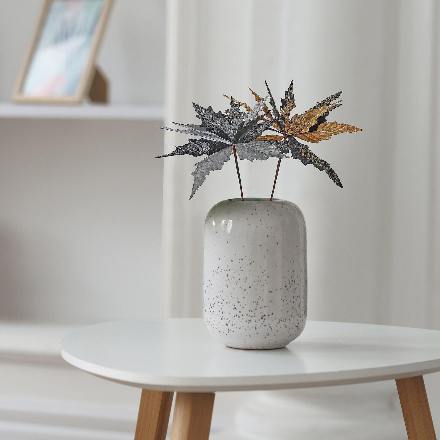 Spray Poinsettia Veineux - Lot De 6