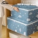 thumbnail image 2 of Caja de almacenamiento plegable no tejida, organizador de ropa portátil, Maleta ordenada, caja de almacenamiento para el hogar, bolsa contenedor de almacenamiento de edredón, 2 of 4