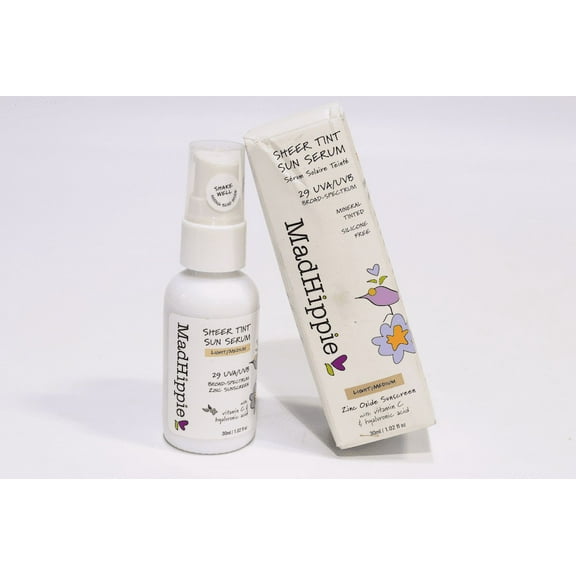 Mad Hippie Sheer Tint Sun Serum, SPF 29, Light/Medium, 1.02 fl oz (30 ml)