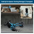 thumbnail image 5 of Giantex All-Terrain Rollator Walker w/ Pneumatic Tires, Foldable Outdoor Walkers, Lightweight Walker for Seniors, Blue, 5 of 6