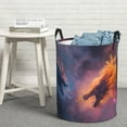 thumbnail image 5 of Cauagu Watercolor Sky Dragon for Laundry Basket,Collapsible Organizer Basket for Storage Bin Toy Bins Gift Baskets Bedroom Clothes Children Nursery Hamper -Small, 5 of 7