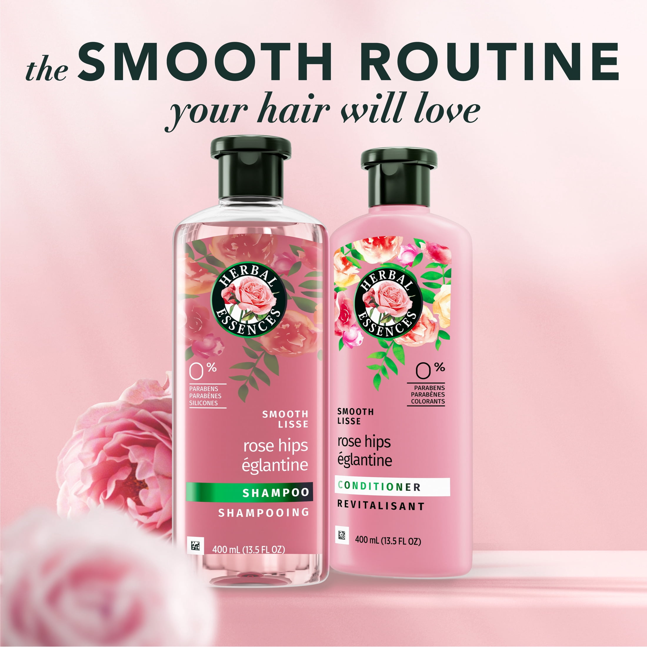 Herbal Essences Rose Hips Smooth Shampoo, All Hair Types, 13.5 fl oz