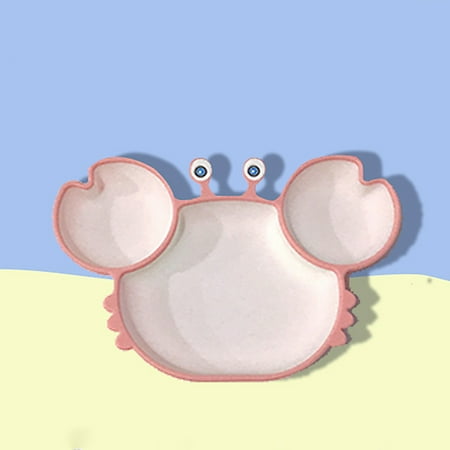 

chaolangshun Plate Suction Divided Eco-friendly Silicone Toddler BPA Free Kids Bowl for Baby