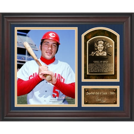 Johnny Bench Memorabilia - Johnny Bench Cincinnati Reds Fanatics Authentic Framed 15