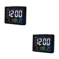thumbnail image 1 of Cateissary LCD Digital Nap Timer Snooze Alarm Temperature Watch Clock  Display 2piezas Negro, 1 of 1