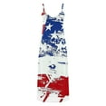 thumbnail image 4 of Nuoqisi Summer Dresses for Women 2026 Independence Day Sleeveless Casual Boho Maxi Dress V Neck Cut Out Floral A Line Dress, 4 of 5