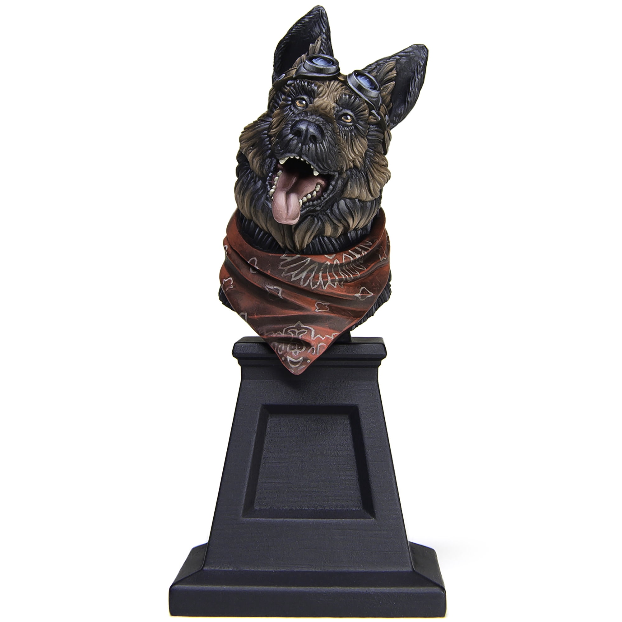 Fallout: Painter's Bust - Dogmeat - 1:12 Scale Character Miniature, Figure & Display Stand, Unpainted, Multi-Part Resin, Licensed Collectible Model