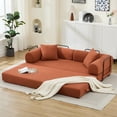 thumbnail image 2 of HMSHA Canapé-Lit Pliant, Canapé Convertible avec 2 Oreillers, Canapé Dépliant, Matelas de Sol à Ressorts en Mousse, Canapé Futon pour Salon, Bureau, Appartement, 2 of 10