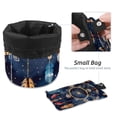 thumbnail image 4 of PhooArto Large Barrel Drawstring Makeup Bag, Dreamcatcher Feather Pattern Travel Cosmetic Bag Portable Make Up Organizer Bag, 4 of 6