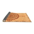 thumbnail image 2 of Ahgly Company Indoor Square Abstract Orange Modern Area Rugs, 3' Square, 2 of 4
