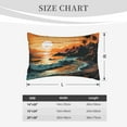 thumbnail image 4 of Balery Serene Ocean Sunset Bedding Queen Pillow Cases - Envelope Closure - Soft Brushed Microfiber Fabric - Shrinkage and Fade Resistant Pillow Cases-20"x30", 4 of 6