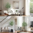 thumbnail image 3 of Garvee Artificial Eucalyptus Tree 6FT Tall, Faux Eucalyptus Silk Tree with Pot for Home and Office Decor, Low Maintenance Indoor Plant, UV Protection, 1 Pack, 3 of 7
