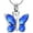 Blue stone, variant on Cremation Jewelry Butterfly Urn Necklace for Ashes for Women Men Keepsake Memorial Human Pet Ashes Locket Pendant