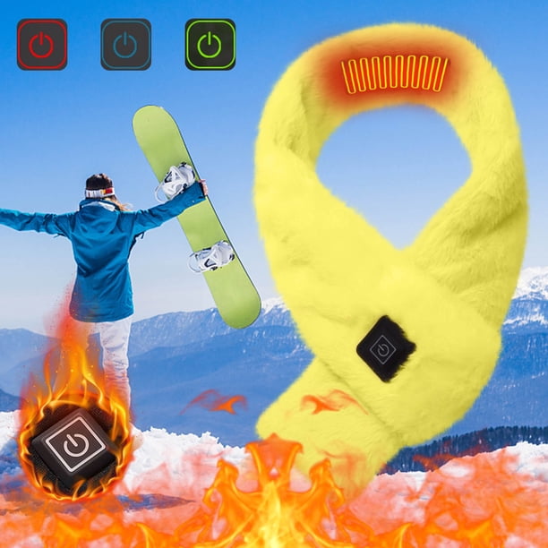 Xihbxyly Bufanda Calefactora Usb, Control de Temperatura de 3 Velocidades, Área de Calentamiento Ajustable, Diseño Seguro de Bajo Voltaje, Accesorio de Invierno de Moda, Fácil de Limpiar, Ideal para